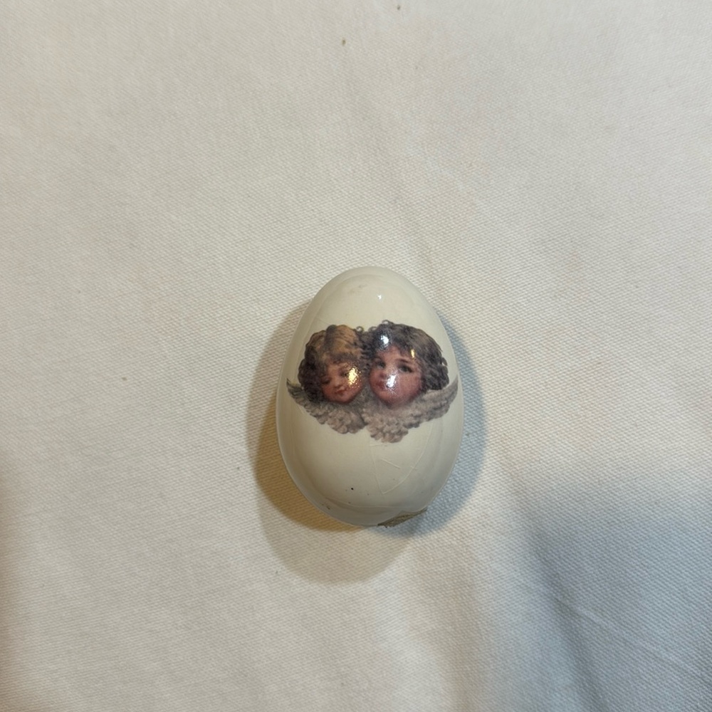 The Egg Lady Angels Hand Painted Porcelain Egg